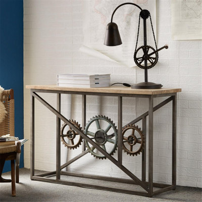 Envoke Modern Console Table with Wheels