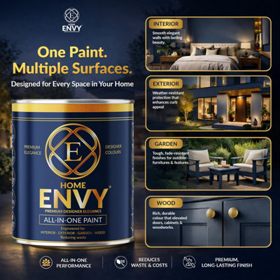 ENVY All-in-One Paint - High Coverage Multi Surface Paint for Walls ...