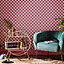 Envy Check me Out Rasberry Pink Checkered Wallpaper