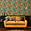 Envy Oopsy Daisy Forest Green Floral Wallpaper
