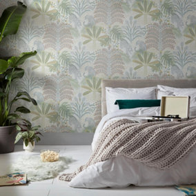 Envy Savannah Pastels Natural Floral Wallpaper