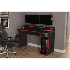 Enzo Gaming Computer Desk Black & Red