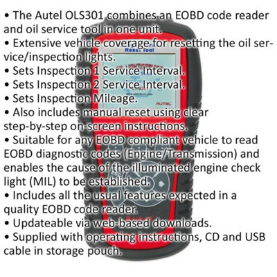 EOBD Code Reader and Oil Reset Tool for Comprehensive Automotive Diagnostics