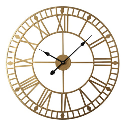 EOS - 80 x 80 Wall Clock - Gold