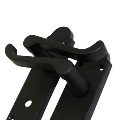 Epsom Door Handle Bathroom Lock Scroll Lever - Polished Chrome