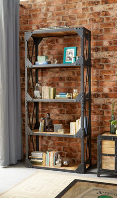 Epsom Large Modern Metal Bookcase