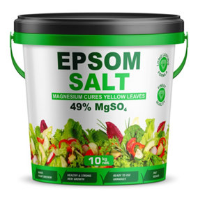 Epsom Salts Fertiliser 2.10KG / 10000g Premium Nutritious Garden Plant Growth Granules Epsom Salt