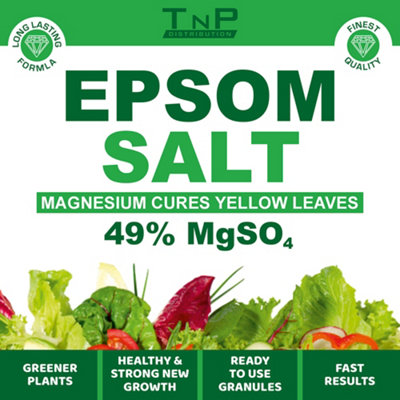Epsom Salts Fertiliser 20KG / 20,000g Premium Nutritious Garden Plant Growth Granules