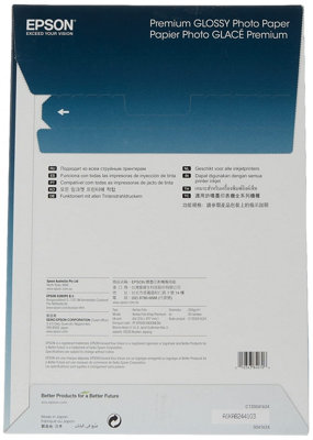 EPSON Premium glossy photo paper inkjet 225g/m2 A4 50 sheets 1-pack