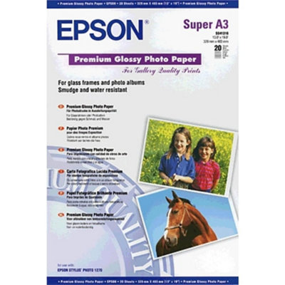 Epson Premium - Glossy photo paper - Super A3/B (329 x 483 mm) - 255 g ...