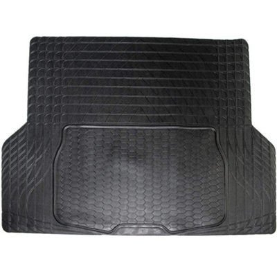 Equip Universal Fit Heavy Duty Car Boot Liner Protector Black Trunk Mat - Large