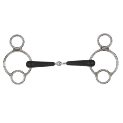 Equirubber Equikind+ Universal Jointed Horse Mouth Bit Silver/Black (5.5in) Price Comparisons | Compare The Build