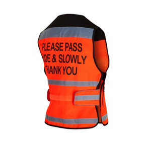 Equisafety Unisex Adult Please P Wide & Slowly Air Hi-Vis Waistcoat