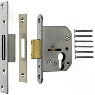 Era Euro Pro-fit Deadlock Silver/Gold (7.6cm) Price Comparisons | Compare The Build