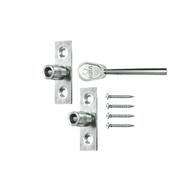 ERA Sash Window Stop - Satin Chrome