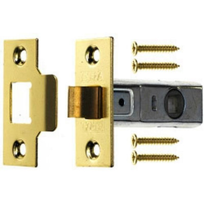 Era Satin Tubular Latch Gold/Black (63.5mm)