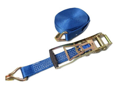 Ergo Ratchet Tie Down Strap 50MM 5T 6M X1 (Reverse Pull Down Lashing Belt with Claw Hook 5000KG)