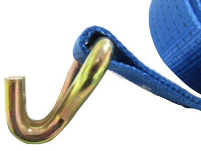 Ergo Ratchet Tie Down Straps 50MM 15M 5T X4 (Reverse Action Lashing Pull Down Claw Hook) - 4