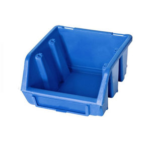 Ergo S Box Plastic Parts Storage Stacking 116x112x75mm - Colour Blue - Pack of 5