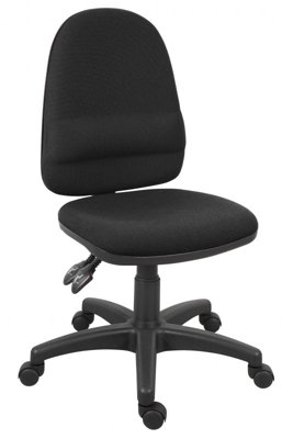 Ergo Twin Home Black Fabric Chair with adjustable seat height and back angle