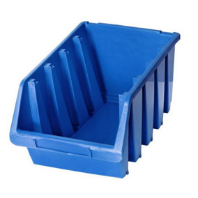 Ergo XL Box Plastic Parts Storage Stacking 204x340x155mm - Colour Blue - Pack of 2