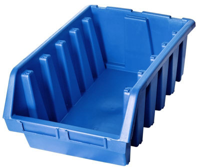 Ergo XL+ Box Plastic Parts Storage Stacking 333x500x187mm - Colour Blue - Pack of 4