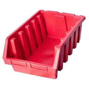 Ergo XL+ Box Plastic Parts Storage Stacking 333x500x187mm - Colour Red - Pack of 2