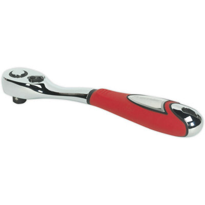 Ergonomic 1/2" Offset Ratchet Wrench with Quick Release and 72-Tooth Gear
