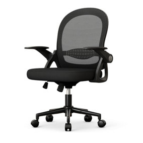 Ergonomic Breathable Mesh Office Chair with Lumbar Support-Black
