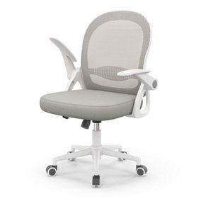 Ergonomic Breathable Mesh Office Chair with Lumbar Support-Grey
