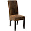 Ergonomic Dining Chairs, Set of 4 - antique brown