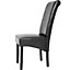 Ergonomic Dining Chairs, Set of 4 - black
