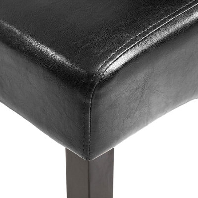 Ergonomic Dining Chairs, Set of 8 - black