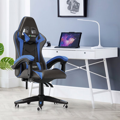 Ergonomic Gaming and Office Chair with Adjustable Features, Lumbar Support, and Stylish Color Options(Black-Blue)