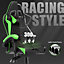 Ergonomic Gaming and Office Chair with Adjustable Features, Lumbar Support, and Stylish Color Options(Black-Green)