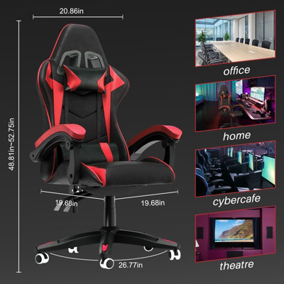 Ergonomic Gaming and Office Chair with Adjustable Features, Lumbar ...