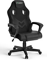 Ergonomic Gaming Chair,PU Leather Computer Chair for PC Office Gamer(Black)