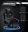 Ergonomic Gaming Chair,PU Leather Computer Chair for PC Office Gamer(Black)