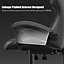 Ergonomic Gaming Chair,Soft PU Leather with Adjustable Reclining Back Black&Grey