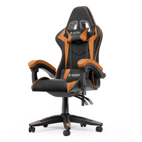 Ergonomic Gaming Chair,Soft PU Leather with Adjustable Reclining Back