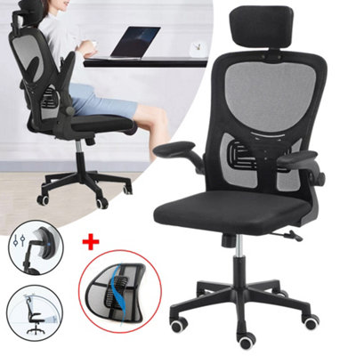Ergonomic Mesh Office Chair with Adjustable Height, Swivel, Lumbar ...