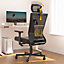 Ergonomic office Chair, Adjustable Lumbar and Headrest Support  - Black