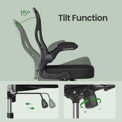 Ergonomic Office Chair, Mesh Swivel Desk Chair with Lumbar Support ...