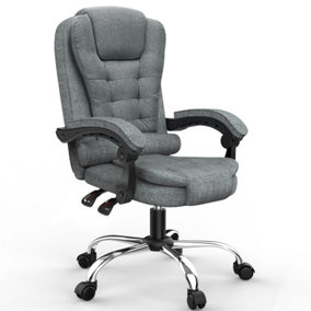 Ergonomic Office Chair with Tilt Function-Grey