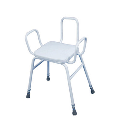 Ergonomic Perching Stool with Arms and Backrest - Adjustable Height 760 ...