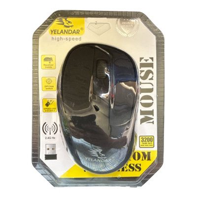 Ergonomic USB Wireless Mouse 1pc