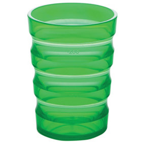 Ergonomically Designed Easy Grip Cup with Cap - Spill proof Nozzle - Green