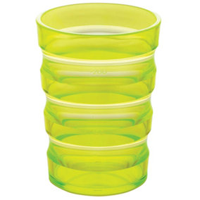 Ergonomically Designed Easy Grip Cup with Cap - Spill proof Nozzle - Yellow