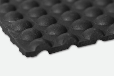 Ergotred 60 x 90cm Black/Yellow - Anti Fatigue Bubble Floor Mat