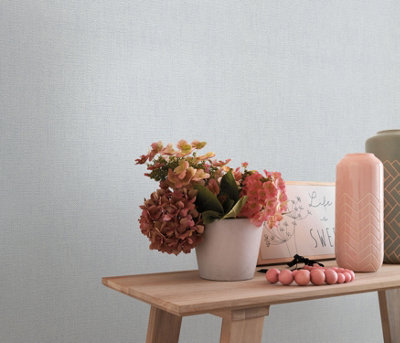 Erisman Opus Dolce Structured Vinyl Wallpaper - Grey